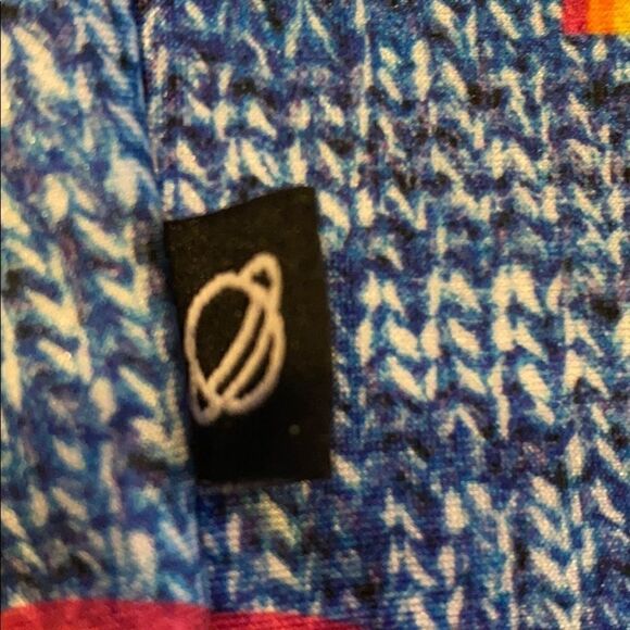 Terez Girls Blue Knit w/ Rainbow Cropped Leggings - Picture 2 of 7